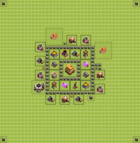 municipio livello 4 clash of clans difesa